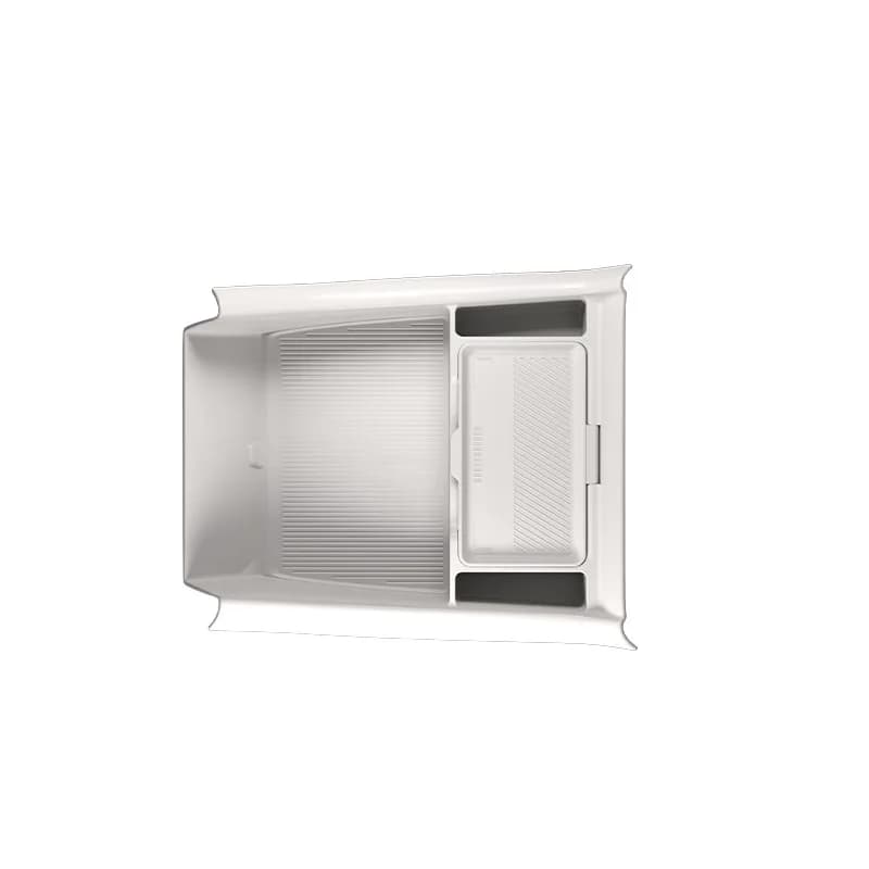 For Denza N9 2025 – Center Console Drop-in Storage Box, Silicone Organizer Tray with Sunglass Holder & Hidden Compartment