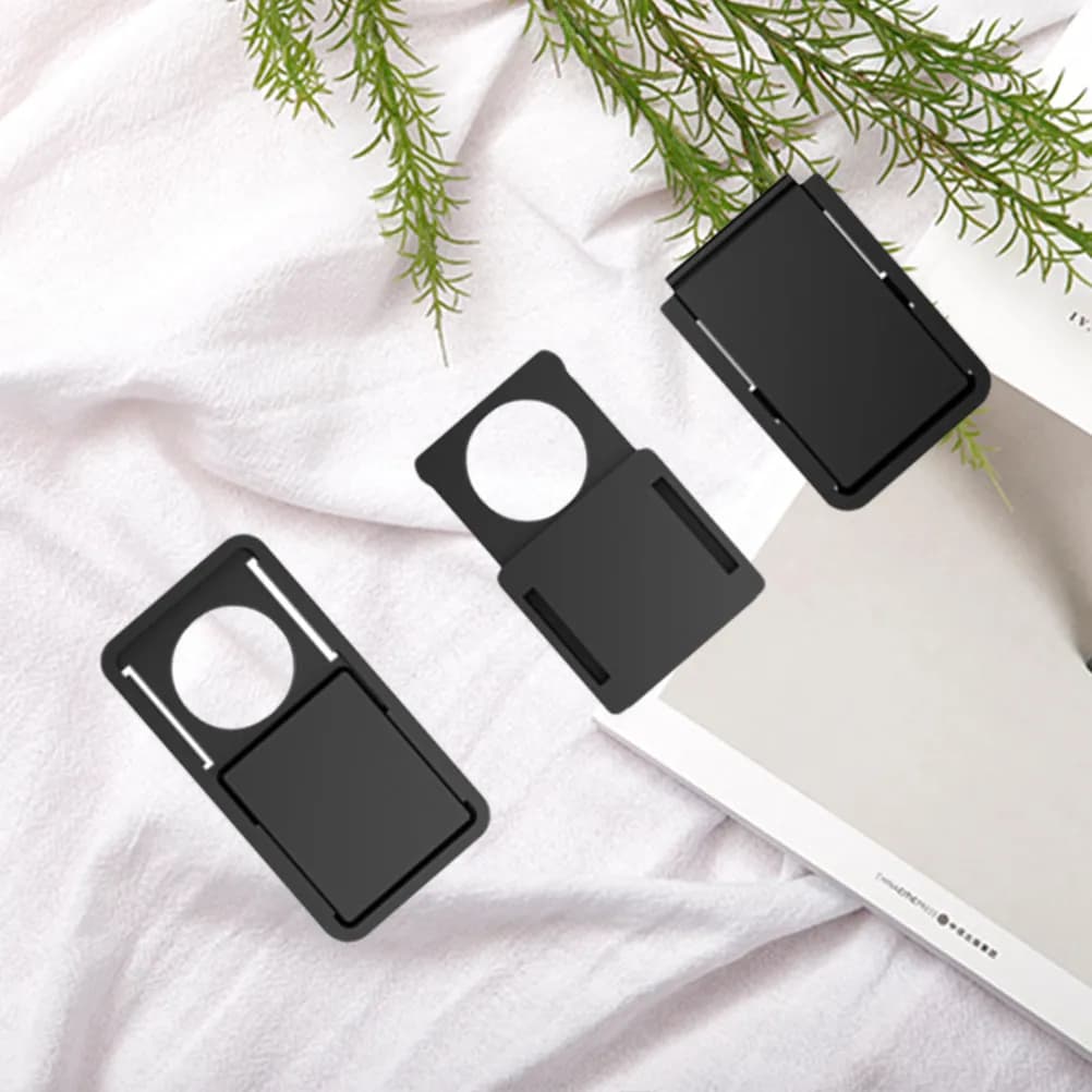 3Pcs Webcam Cover Slider Privacy Protector Heat Resistant Tough Material for Laptop Tablet Smartphone Full Closure Design