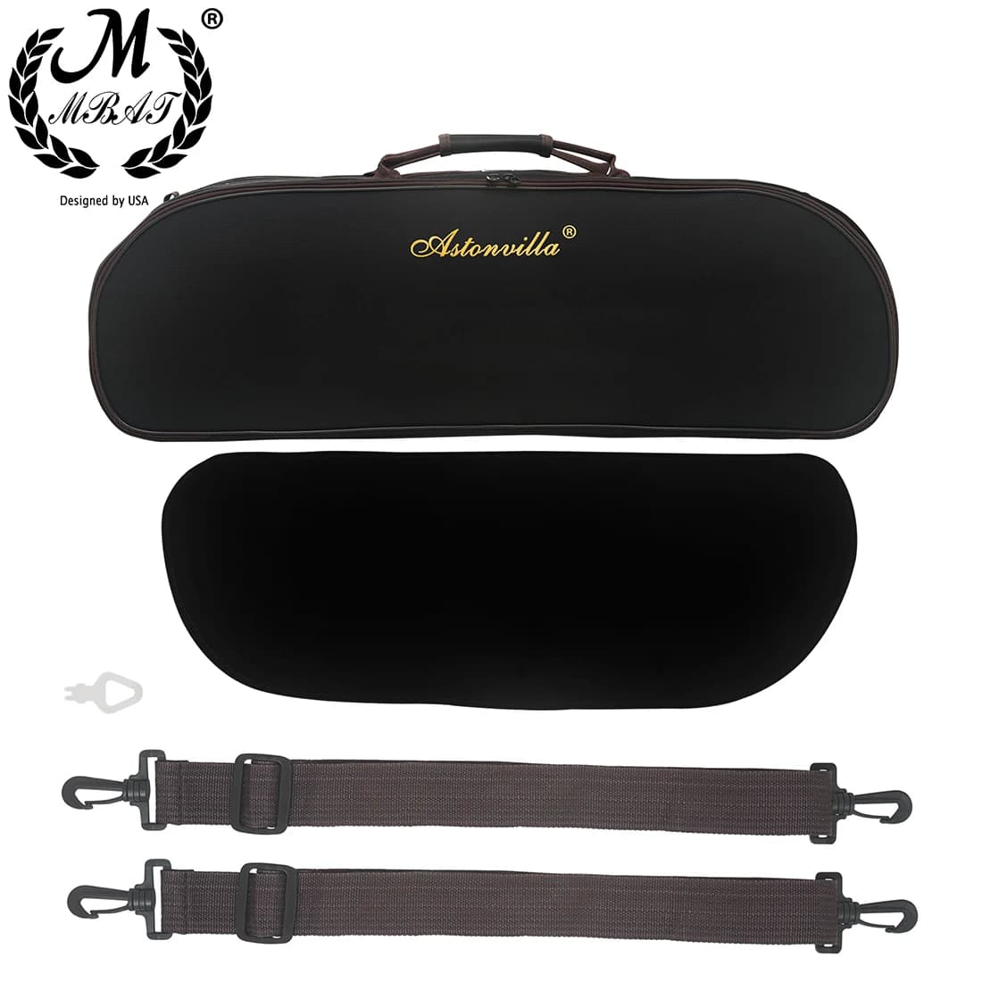 M MBAT 4/4 Violin Case Metal Lock Violin Storage Box With Hygrometer Shoulder Strap Canvas Flannel Violin Box Parts Accessories