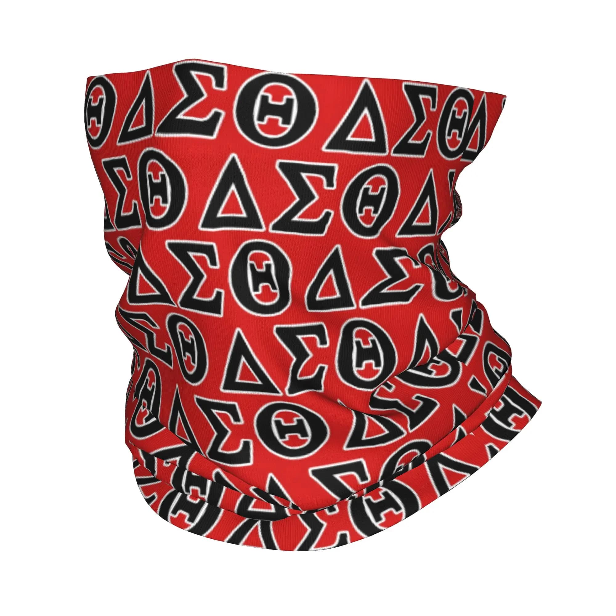 Custom Delta'ES Sigma'ES Theta'ES Sorority Bandana Neck Gaiter Windproof Face Scarf Cover Men Women Headband Tube Balaclava