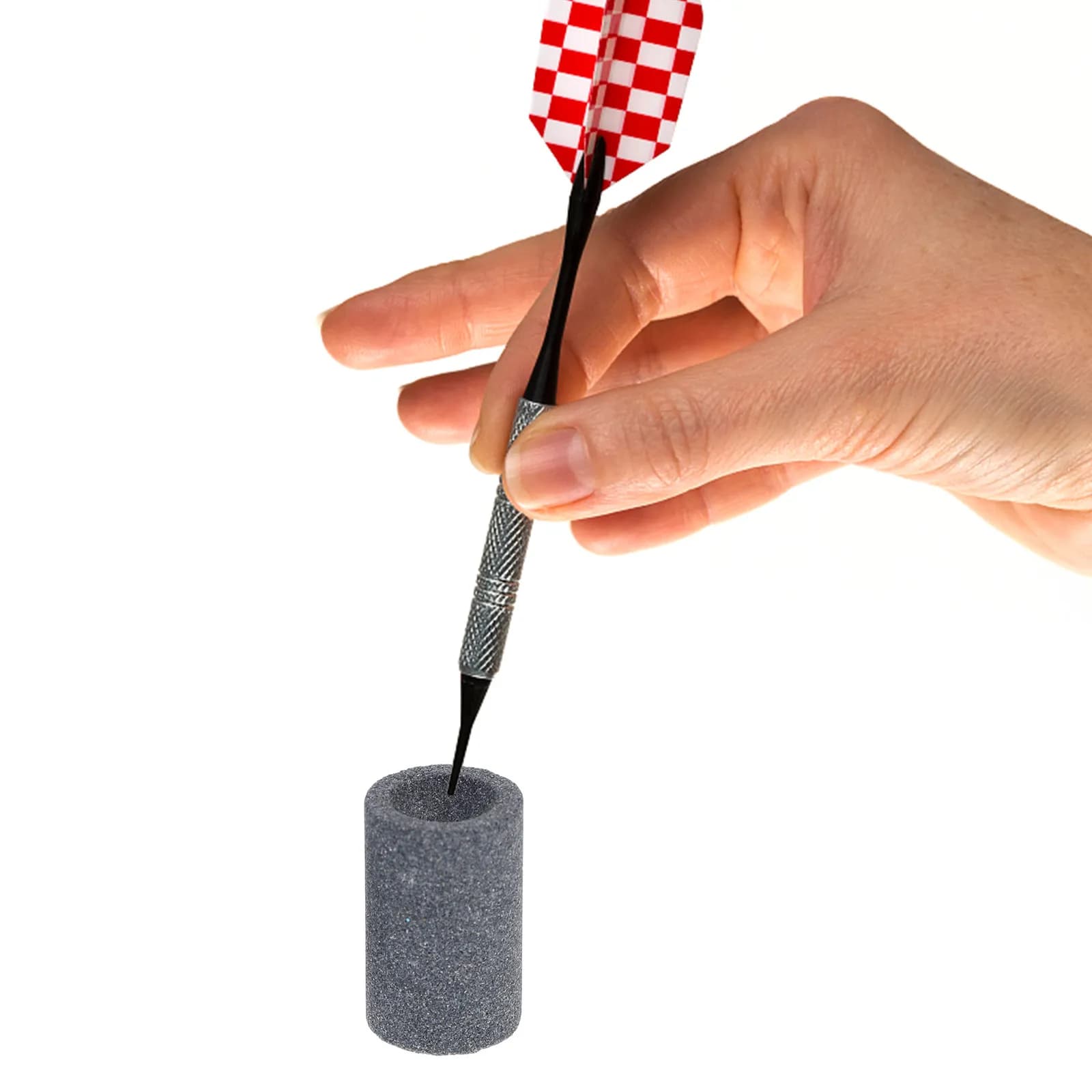 Set di 10 Pietre per Affilare Freccette, Affilatore Portatile Multifunzionale per Punte in Acciaio, Accessori per Freccette per Uso Quotidiano