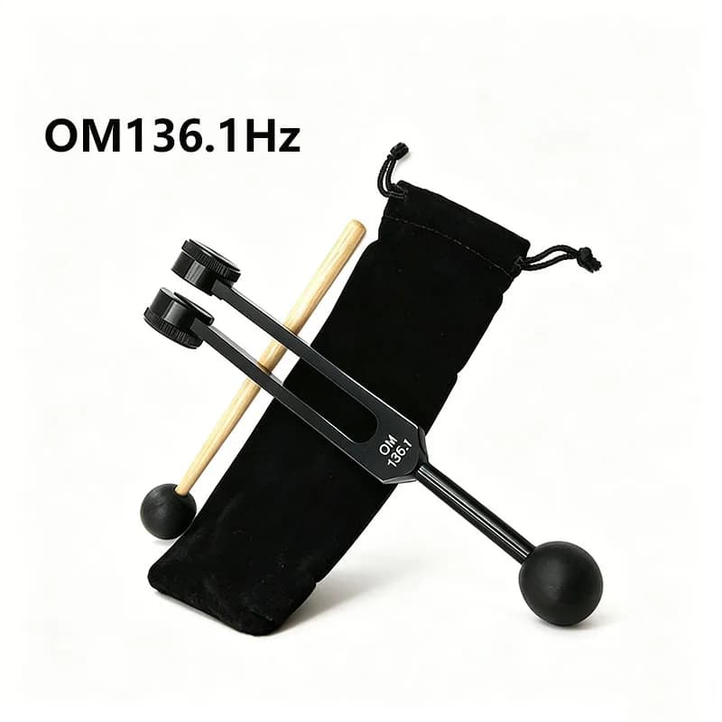 OM136.1 Hz Tuning Fork Set Medical Weighted Bio-Acoustic Tuning Fork Professional Diapason For Healing Chakra Sound Therapy