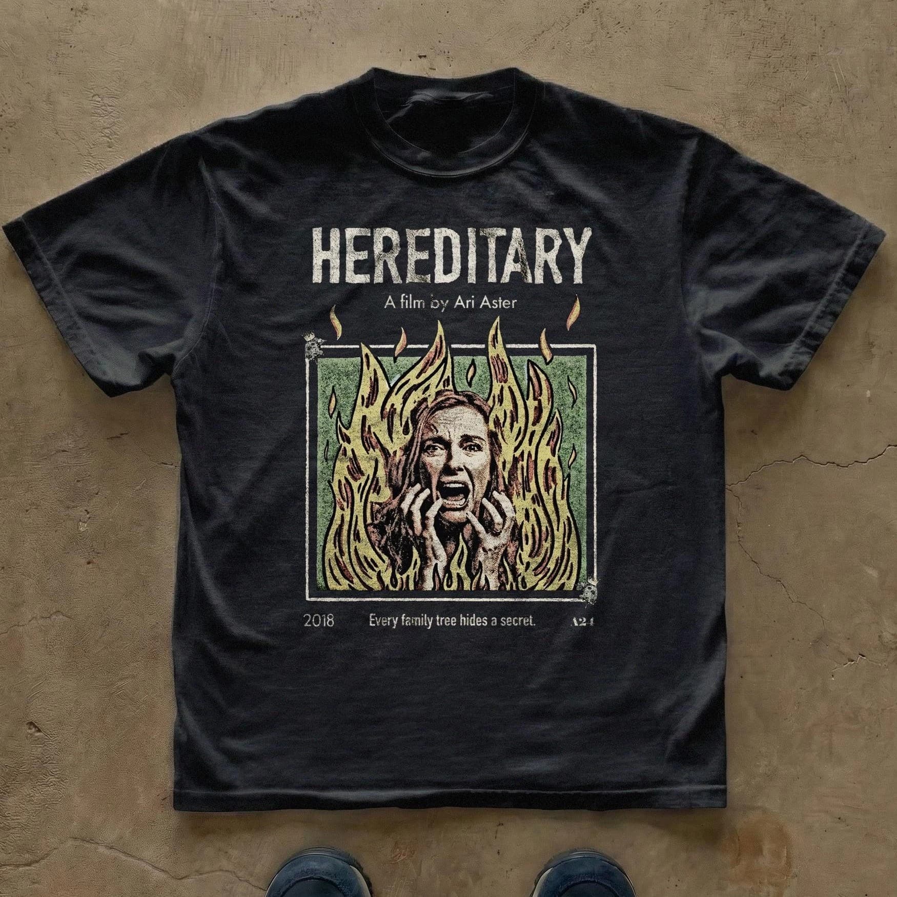 Hereditary Movie Poster T-shirt | Vintage Film Horror Tee