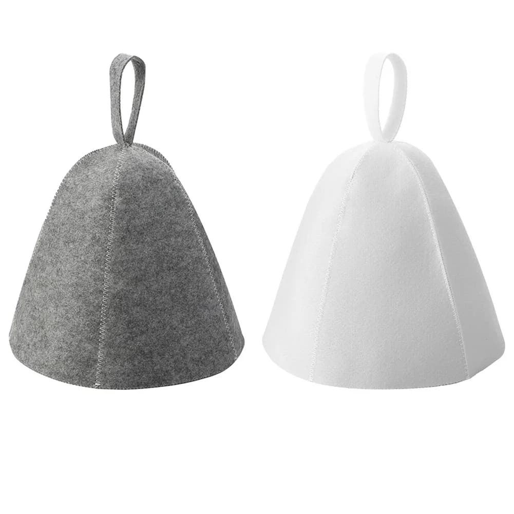 Addensate Lana Felt Sauna Hats Protection Spa Sauna Accessories For Bathroom Protection Felt Sauna Cap Absorbent Spa Cap