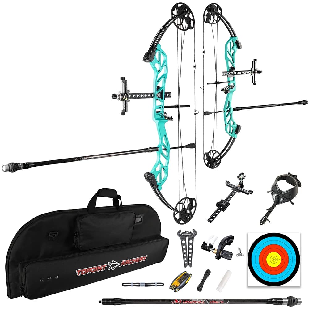 Arco Compound per Principianti ARCHERY Starting 31, Arco da Tiro con Frecce DL20-31" DW19-60lbs, Kit Arco da Tiro con Frecce OEM/ODM