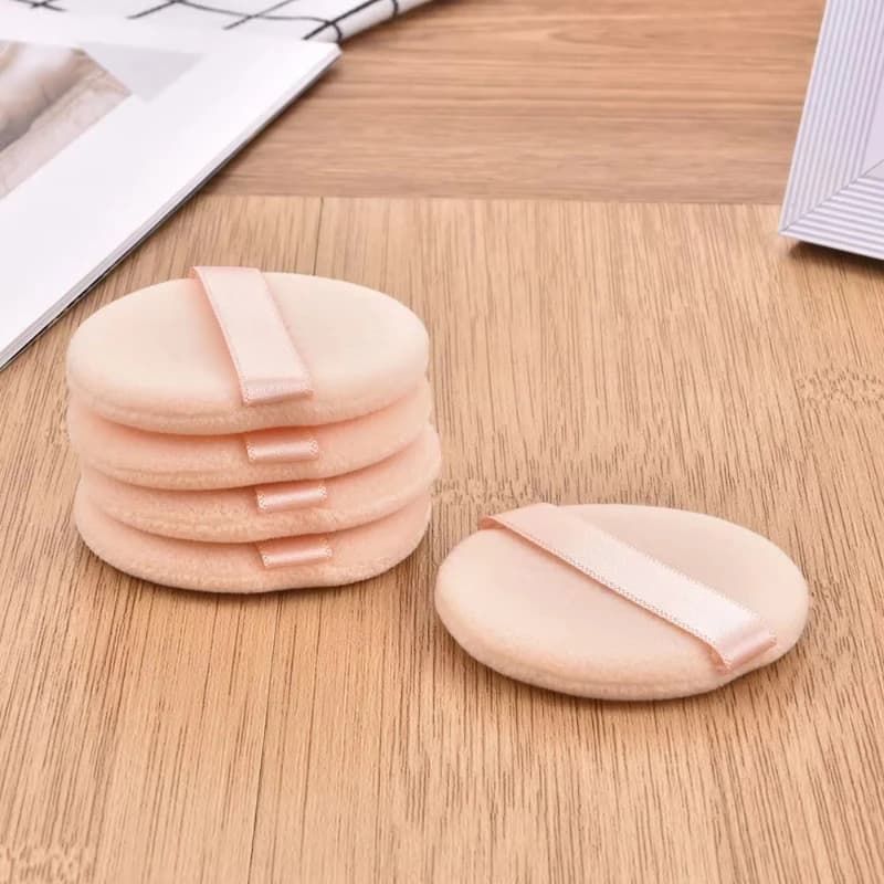 5-30 pezzi professionali a forma rotonda per il viso, viso, corpo, fondotinta in polvere, soffio cosmetico morbido portatile, spugna per fondotinta per trucco