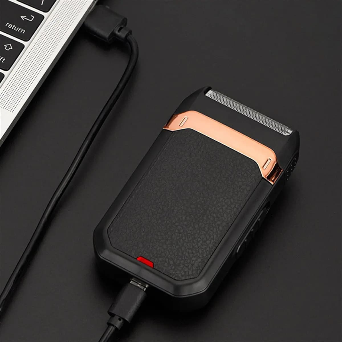 A73U Electric Beard Trimmer for Men,Waterproof Portable Cordless Rechargeable Trimmer, Wet & Dry Shave with USB Charging
