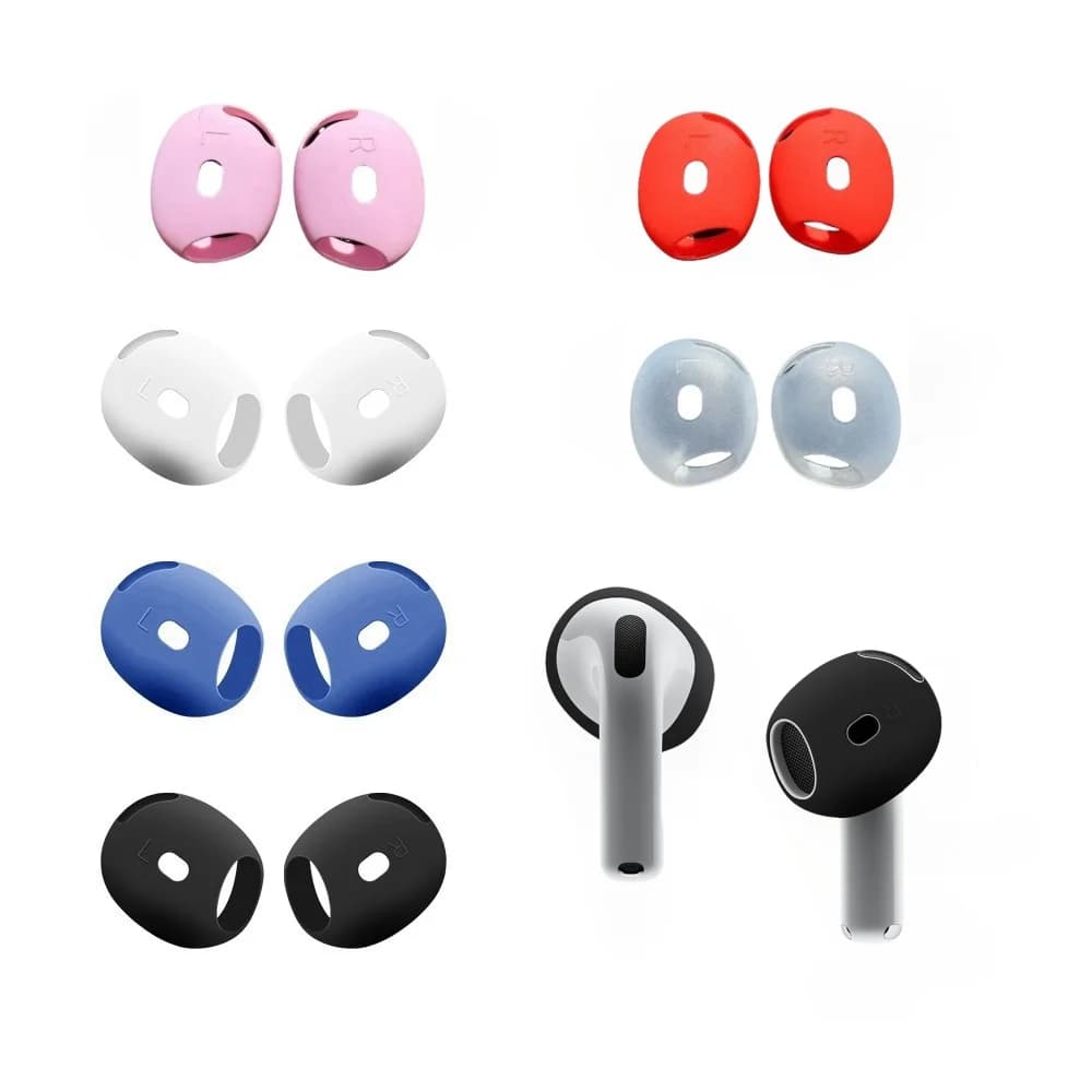 for AirPods 4 Earphone Covers for Earphones, Anti-slip silicone leather for Apple AirPods 4th generation 2 pairs