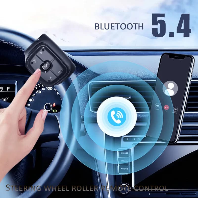 V5.4 Car Wireless Remote Control Steering Wheel Radio Controller Android Long Distance Sound Multimedia Control Smart Buttons