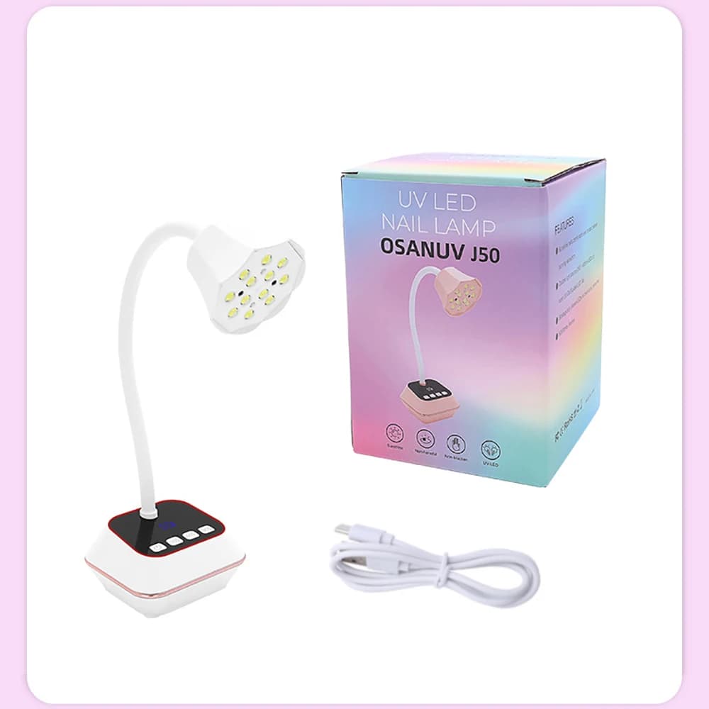 UV LED Nail Lamp DianaBeauty, Table Nail Dryer Rechargeable with 3 Timer and Automatic Sensor Settings, UV Light Portable Tool