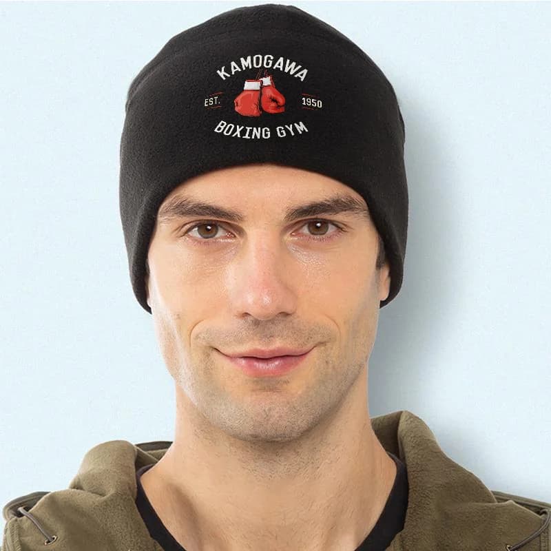 Red Gloves hanging symbol of the established gym Man Woman Berretto unisex Berretto pullover Winter thermal hat Hot Christmas Cycling outdoors