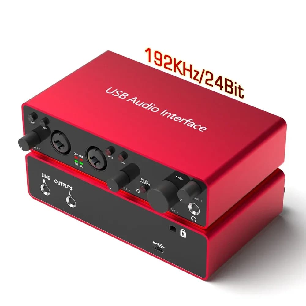 Kit Professionale Microfono a Condensatore XLR con Cuffie, Interfaccia Audio USB e Scheda Audio per Registrazione Podcast