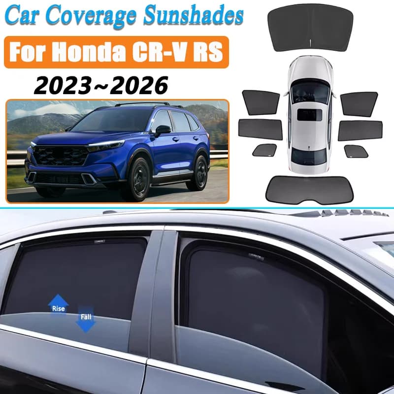 Tendine Parasole Magnetiche per Finestrini Auto Honda CR-V RS 2023~2026 2024 2025 - Protezione Solare e Privacy