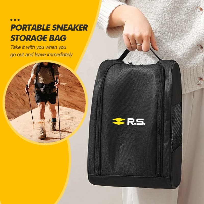 Portable Shoes Bag Outdoor Travel Storage Bag Sneakers Organizer For Renault Clio Arkana Captur Twingo Talisman RS Logan Duster