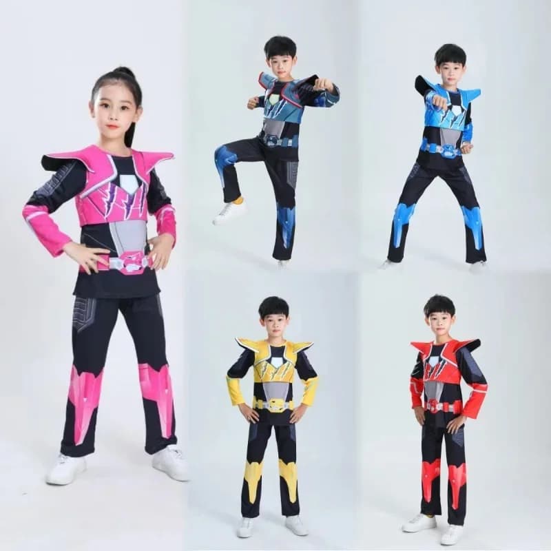 Premium Outfit Mini Force X Cosplay Costume VOLT SAMI LUSI MAX Role play Top and Pants Mask Suit Halloween Party Fancy