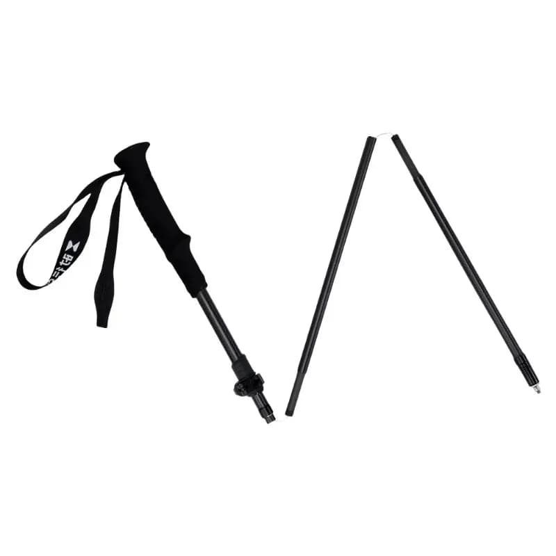 99% Carbon Fiber Foldable Trek Sticks - Ultralight Trekking Sticks, Shock Absorbers, For Mountaineering and Backpack