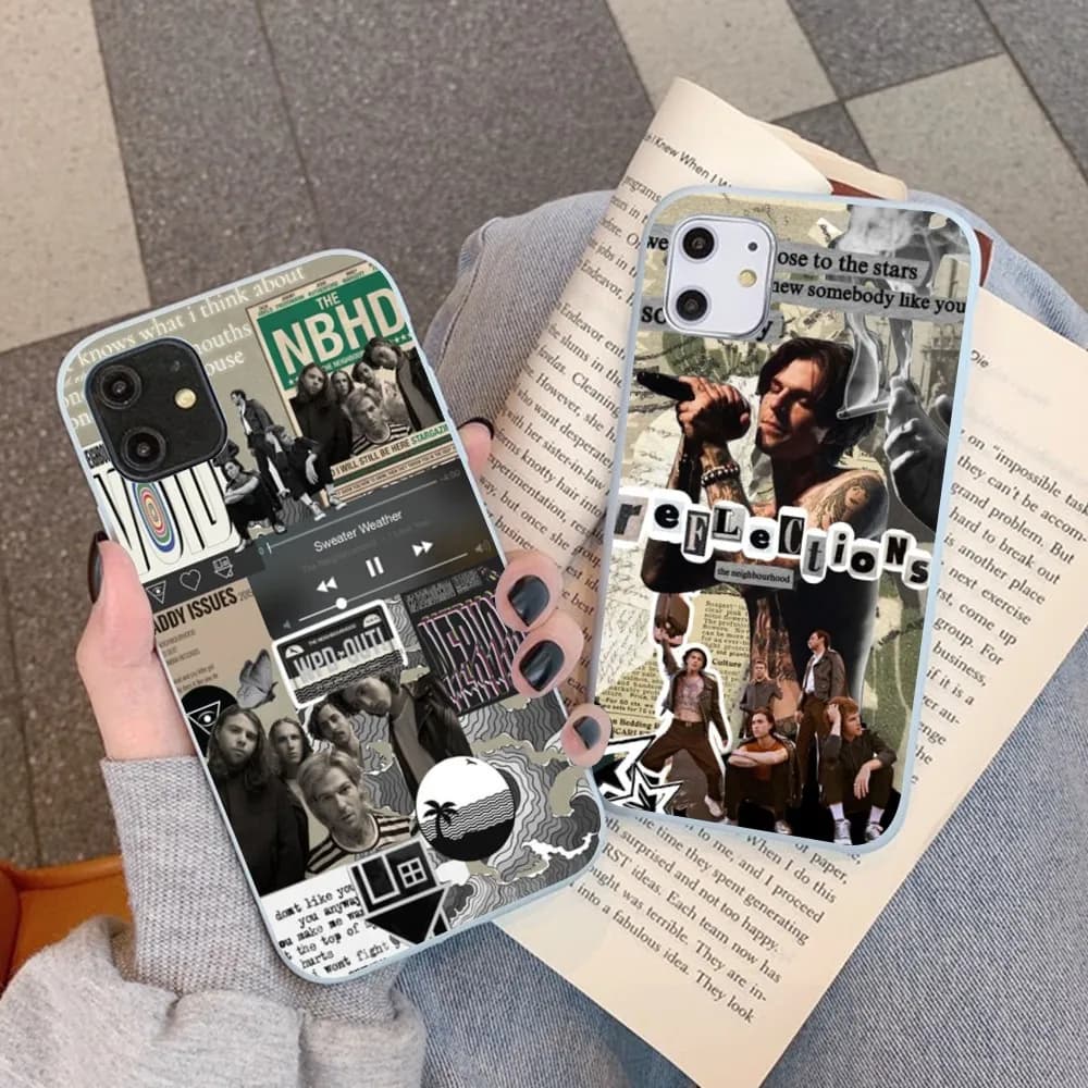 Phone Case Rock Band The N-Neighbourhood for IPhone 14 11 12 13 Mini Pro Xs Max 8 7 6 6S Plus XR Solid Color Candy Case