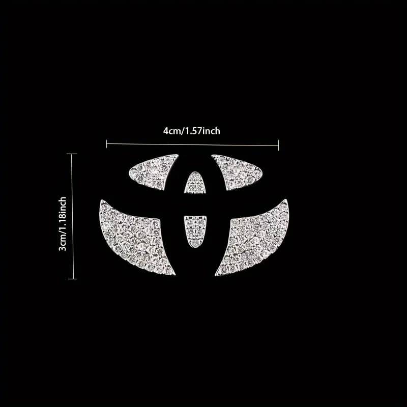 Car Steering Wheel Sticker Crystal Diamond Decal For Toyota Steering Wheels Decorative Accessories Crystal Sticker Accessories