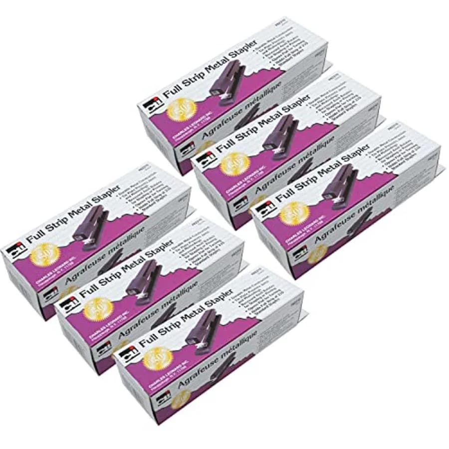 Cucitrice economica in metallo Full Strip, confezione da 6