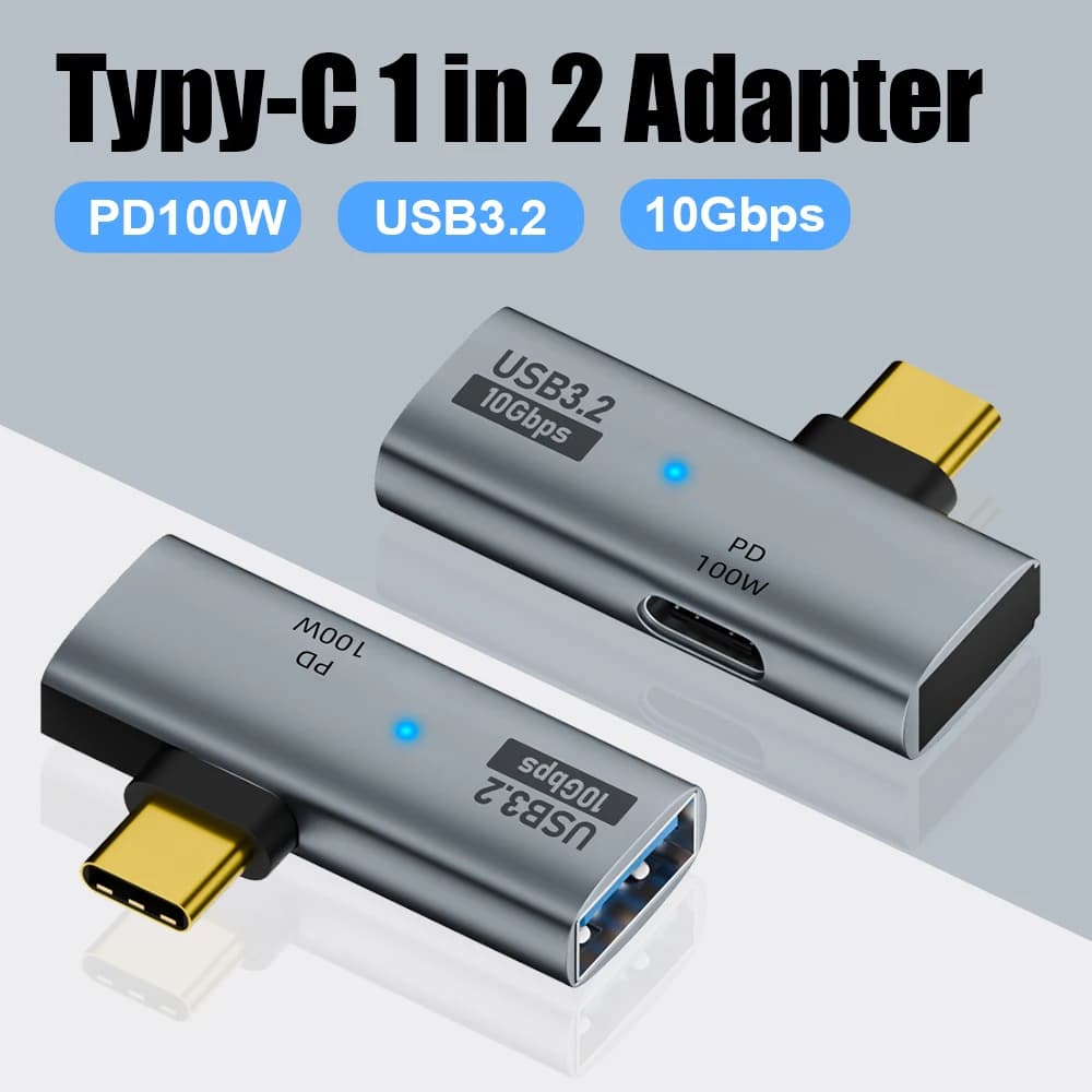 USB C Charger and Headphone Adapter Type C Audio Adapter 1 Input 2 Outputs with PD100W Quick Charging USB C Splitter for Iphone