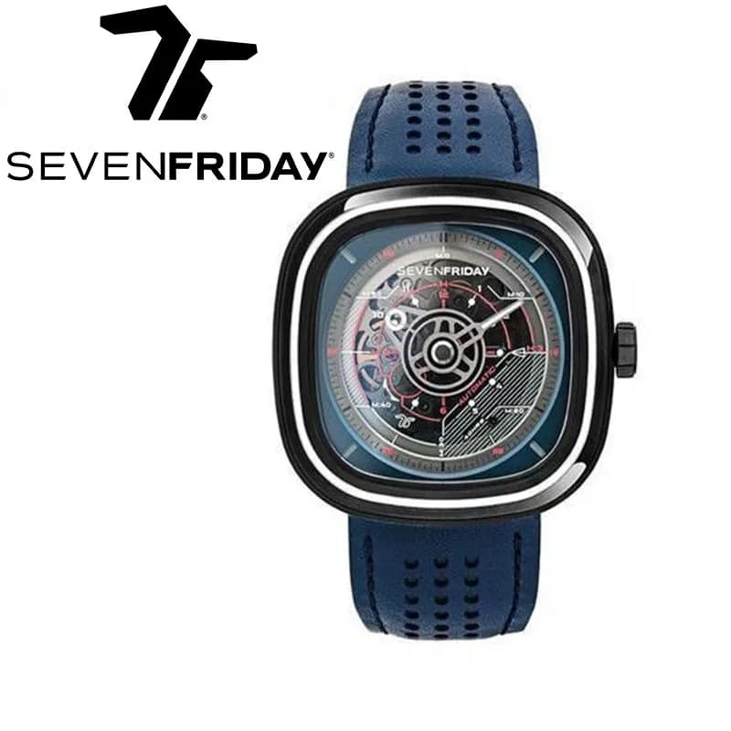 SEVENFRIDAY watch T3/01 orologio meccanico completamente automatico da uomo serie T orologio da uomo impermeabile di moda marchio di lusso uomini maturi