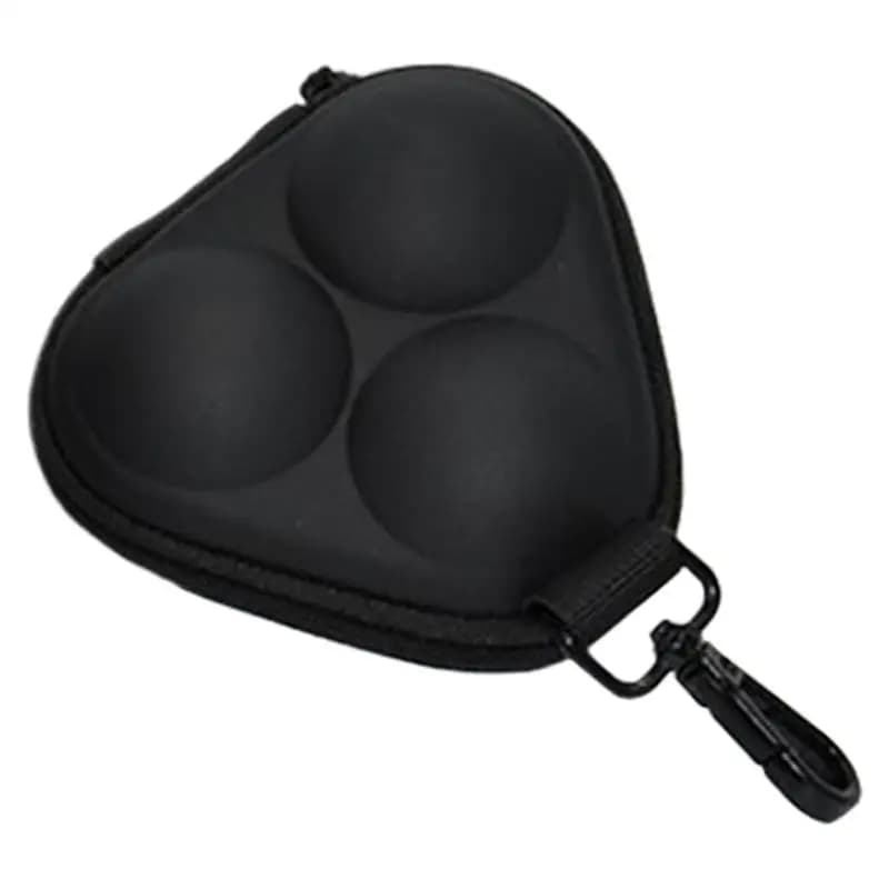 Borsa per palline da golf Borsa portaoggetti leggera per palline da golf portatile con moschettone Custodia rigida per donna Accessori di facile accesso da uomo