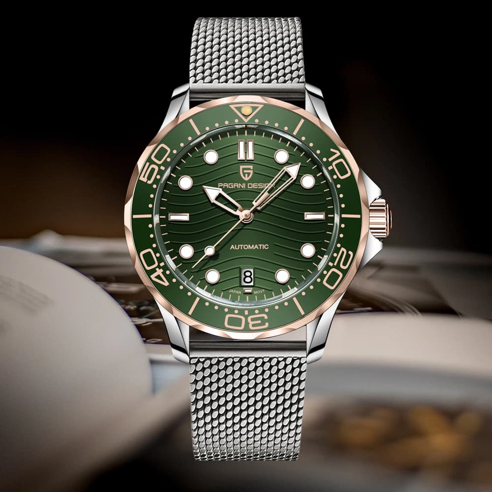 PAGANI DESIGN Diving 2026 New Gold Watch Mechanical luxury Wrist watch for men Automatic Miyota 8215 Clock Men Watch waterproof