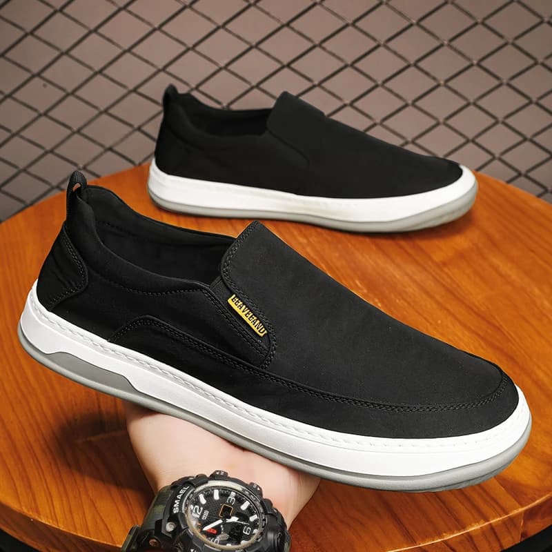 New men's canvas shoes summer comfortable breathable sports shoes outdoor men's walking running casual shoes