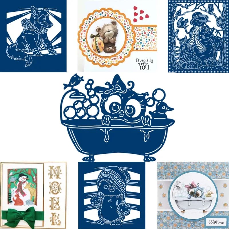 Theme-themed waxes that emerge from the frame, for scrapbook, diary, decoration, stencil, embossing, greeting cards 2026