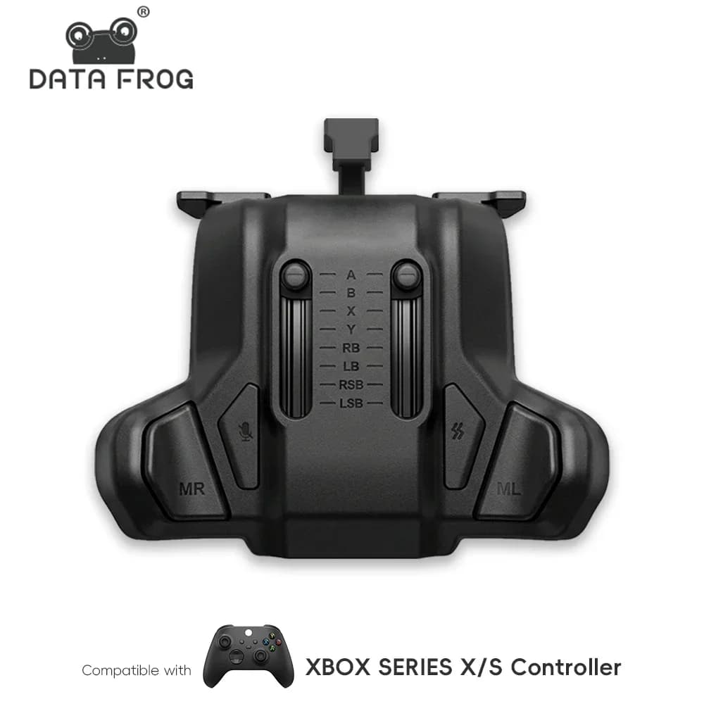 Data Frog Pulsanti Posteriori per Xbox Series X/S, Paddle per Controller Cablato con Turbo, Remap e Jack Audio da 3,5mm, Nero