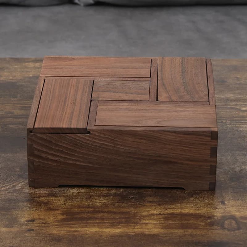 Scatola di caramelle multifunzionale personalizzata con coperchio frutta secca Matrimonio cinese in legno merce generale quotidiana Scatola di frutta Jiugongge