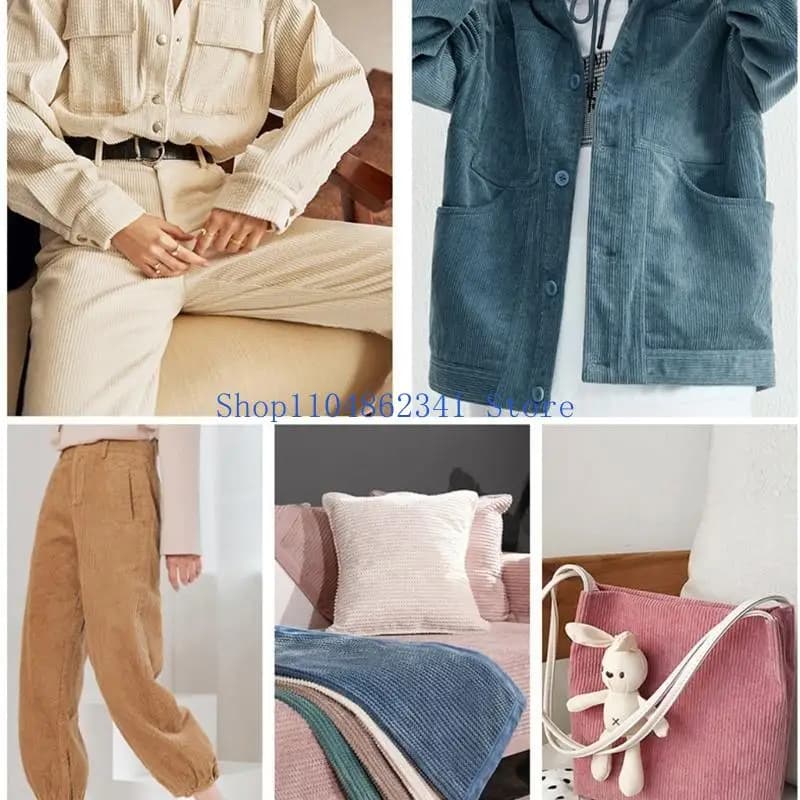 5asd Coats Fabrics, Sweatshirts, Sewing Shirts Velvet fabric ribbed velvet fabric for and