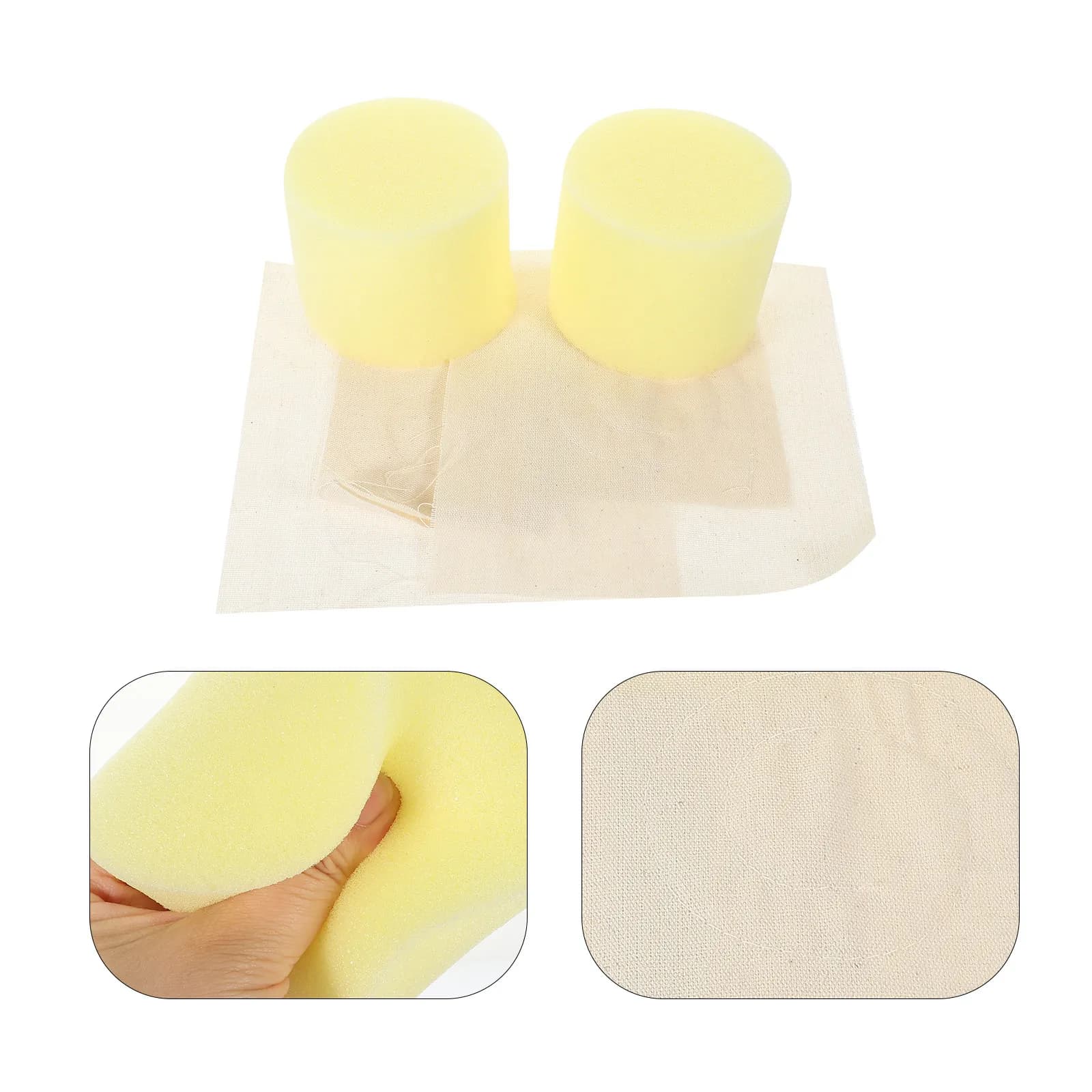1Set Pancake Oil Brush Replace Fabric Sturdy Wear-Resistant Household Kitchen Oil Spread Fabric Mop Inner Core