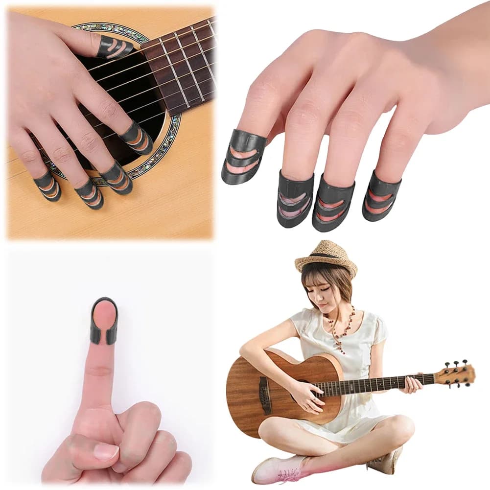 8 pezzi Plettri Alaska Plettri SML XL Plettri per strumenti a corda Copri dito per chitarra per chitarra elettrica acustica
