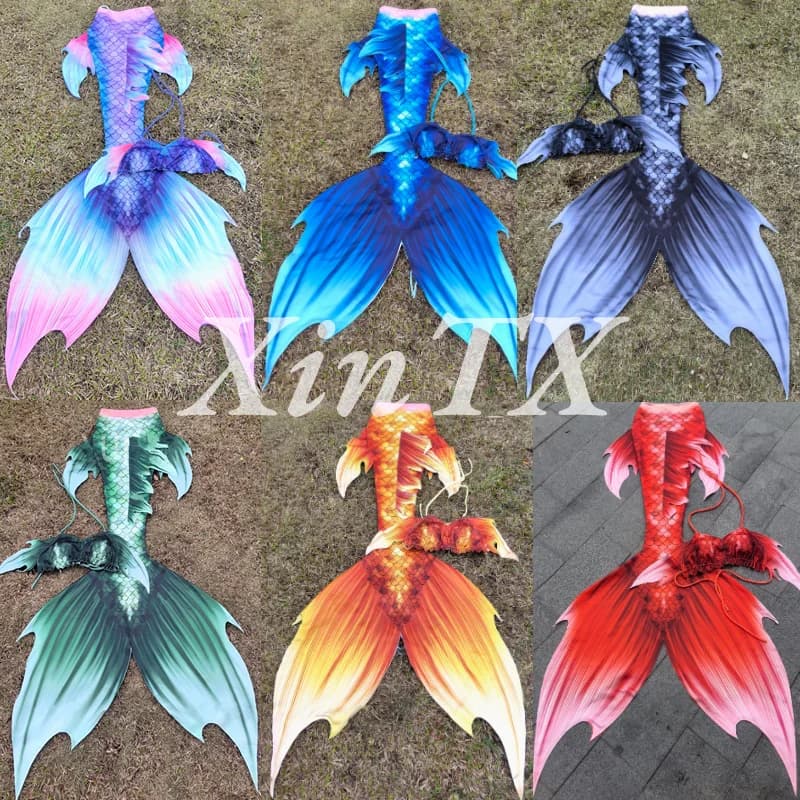 Adult Mermaid Tail Swimming Woman Swimsuit CosPlay Shiny Sexy Bikini Nightclub Show Polyester Comfortable Fabric Stretchy 2026
