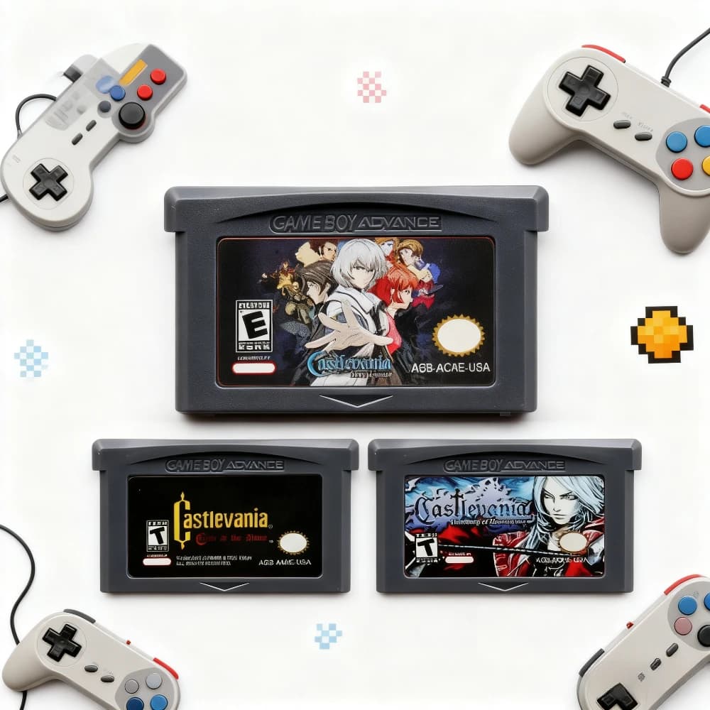 Castlevania GBA Serie di giochi Cartuccia per videogiochi Console di gioco a 32 bit Scheda di memoria Asia of Sorrow Dissonance per GBASP NDSL