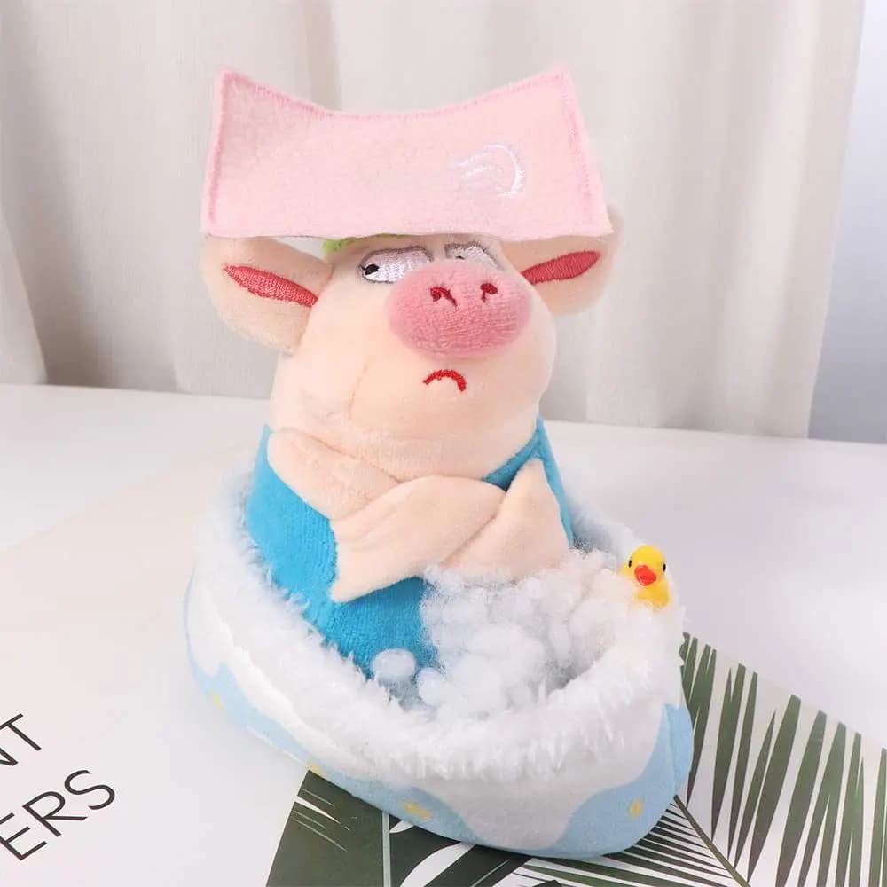 Adorable mini furniture doll cotton bath tub scene decoration ornament doll sleeping bag DIY Kawaii 10 cm doll bath tub spikes photo