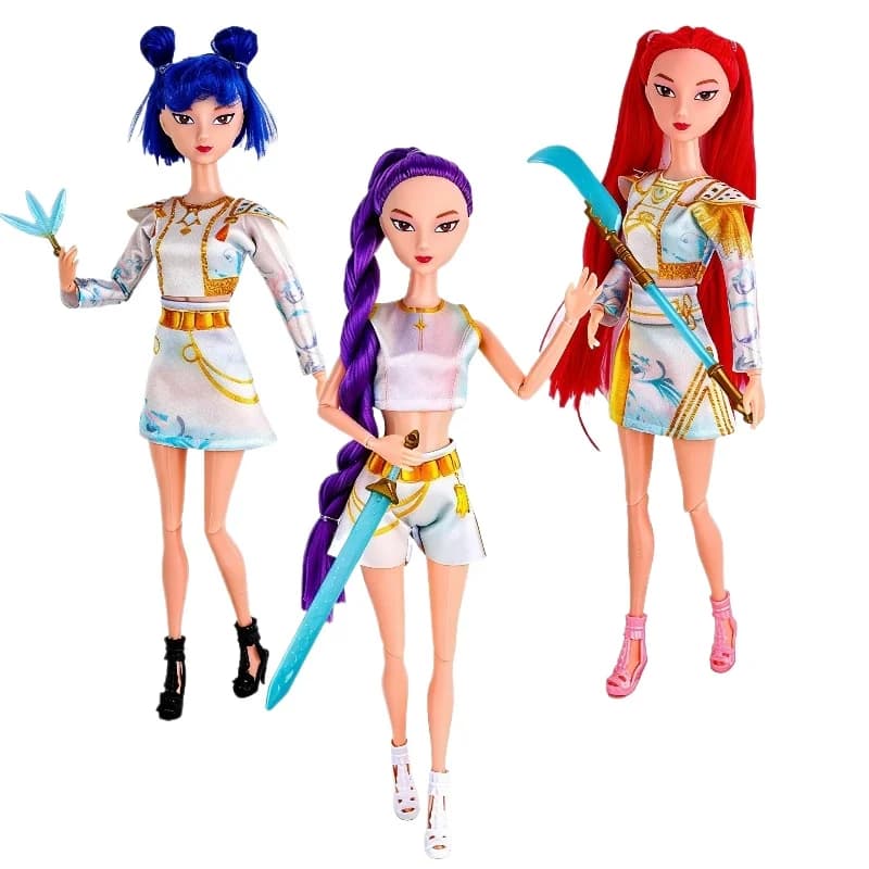 Bambole Action Figure K-POP da 11,5 Pollici con 11 Articolazioni, Accessori e Armi, Giocattoli da Collezione, Regali, Decorazioni per la Casa