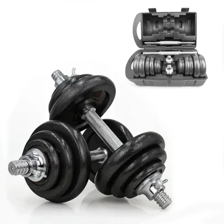 2026 15/20/30KG Painting Gym Dumbbell Adujustabel Dumbbell Set with casepromote sales