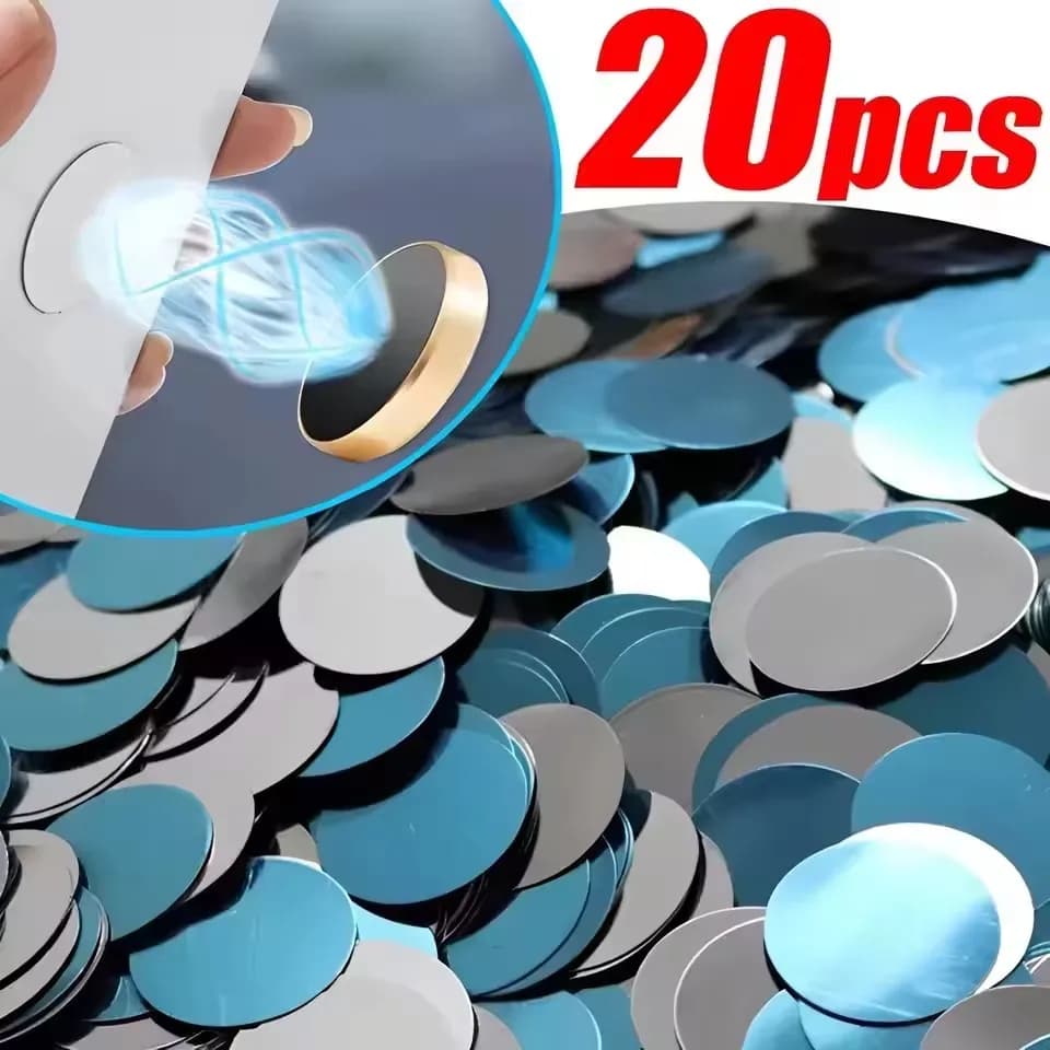 1/20 Pezzi Piastra Metallica Magnetica per Supporto Magnetico per Telefono da Auto, Adesivo Universale in Lamiera di Ferro, Supporto Magnetico per Cellulare
