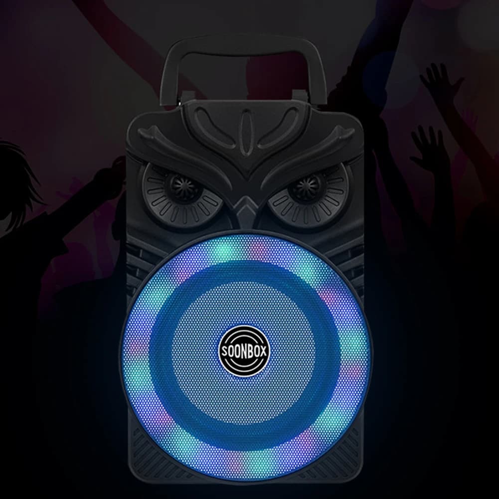 Altoparlante HiFi Compatibile con Bluetooth, Supporto Scheda TF, Lettore Musicale Portatile da Esterno, Luce RGB, Subwoofer Stereo HiFi, Altoparlante Portatile