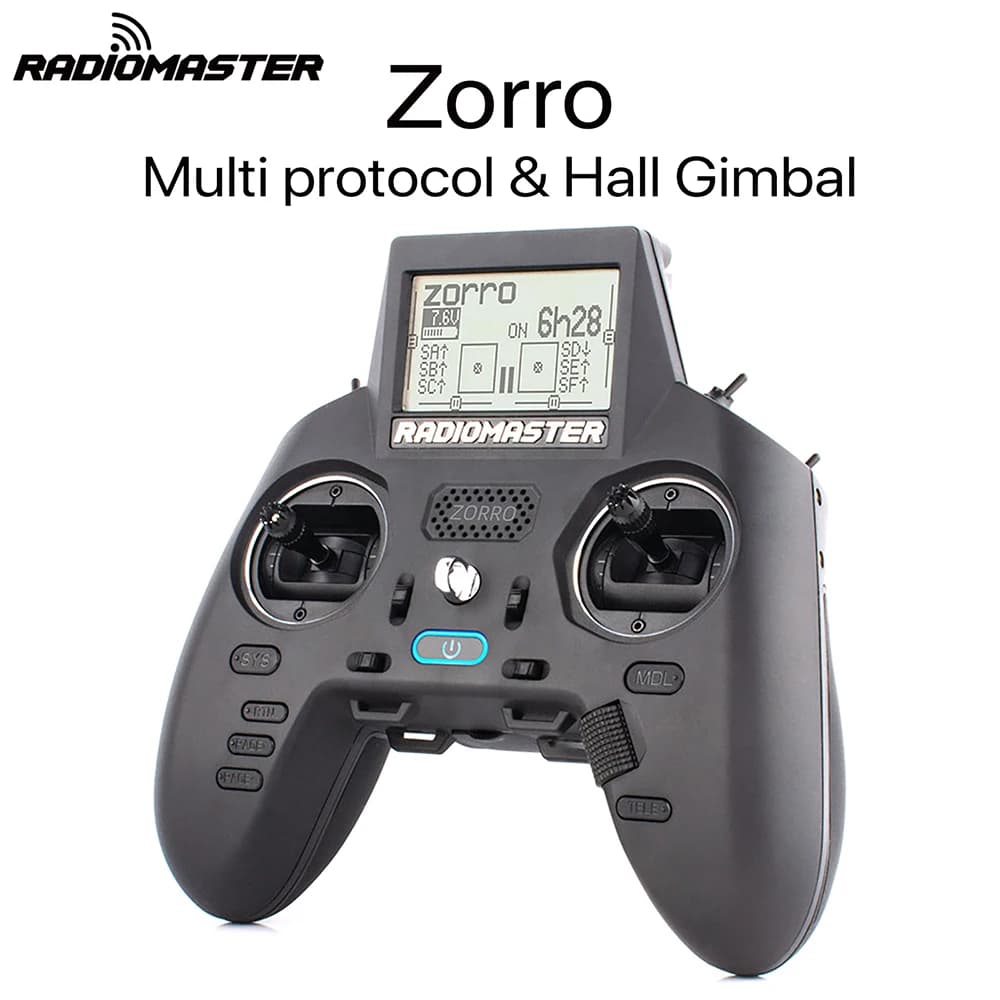 RadioMaster Zorro 2.4 GHZ RC Controller ELRS CC2500 JP4IN1 Trasmettitore con batteria