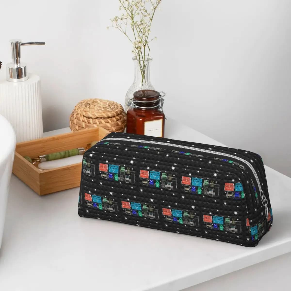 Pedalboard Of The Starz Pencil Cases for Students Gifts Pen Box Pencil Bag Pencil Pouch Storage Stationery Supplies