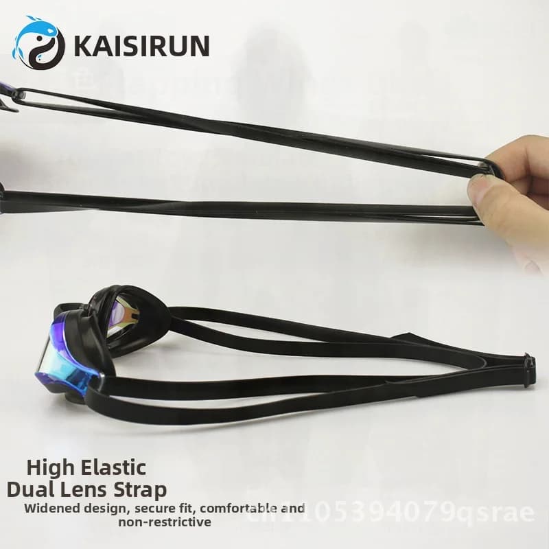 Electrolytic swimming glasses for adults Protective glasses for competitions and training Polycarbonate white black cross-border red
