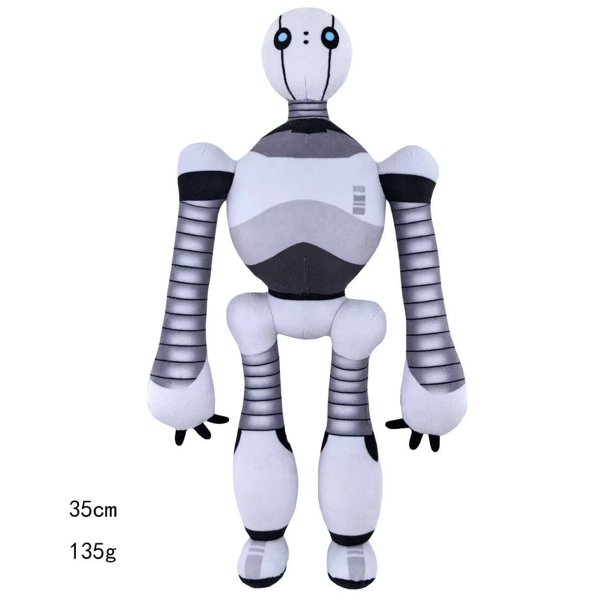 New 13.78" The Wild Robot Plush Toy Roz Plushies Soft Stuffed Robot Pillow Dolls Home Decor For Fans Kids Christmas Gifts