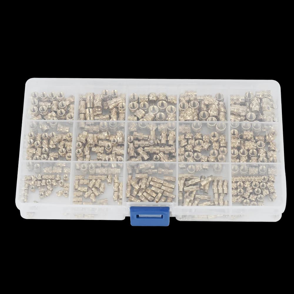 400Pcs M2 M2.5 M3 M4 M5 Brass Heat Insert Nut For 3d Printer Plastic Hot Melt Pressing Molding Injection Embed Thread Insert Nut