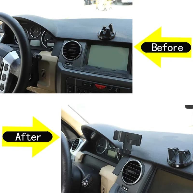 For 2004-2009 Land Rover Discovery 3 LR3 Black Multifunctional Car Phone Holder GPS Navigation Holder Car Interior Accessories