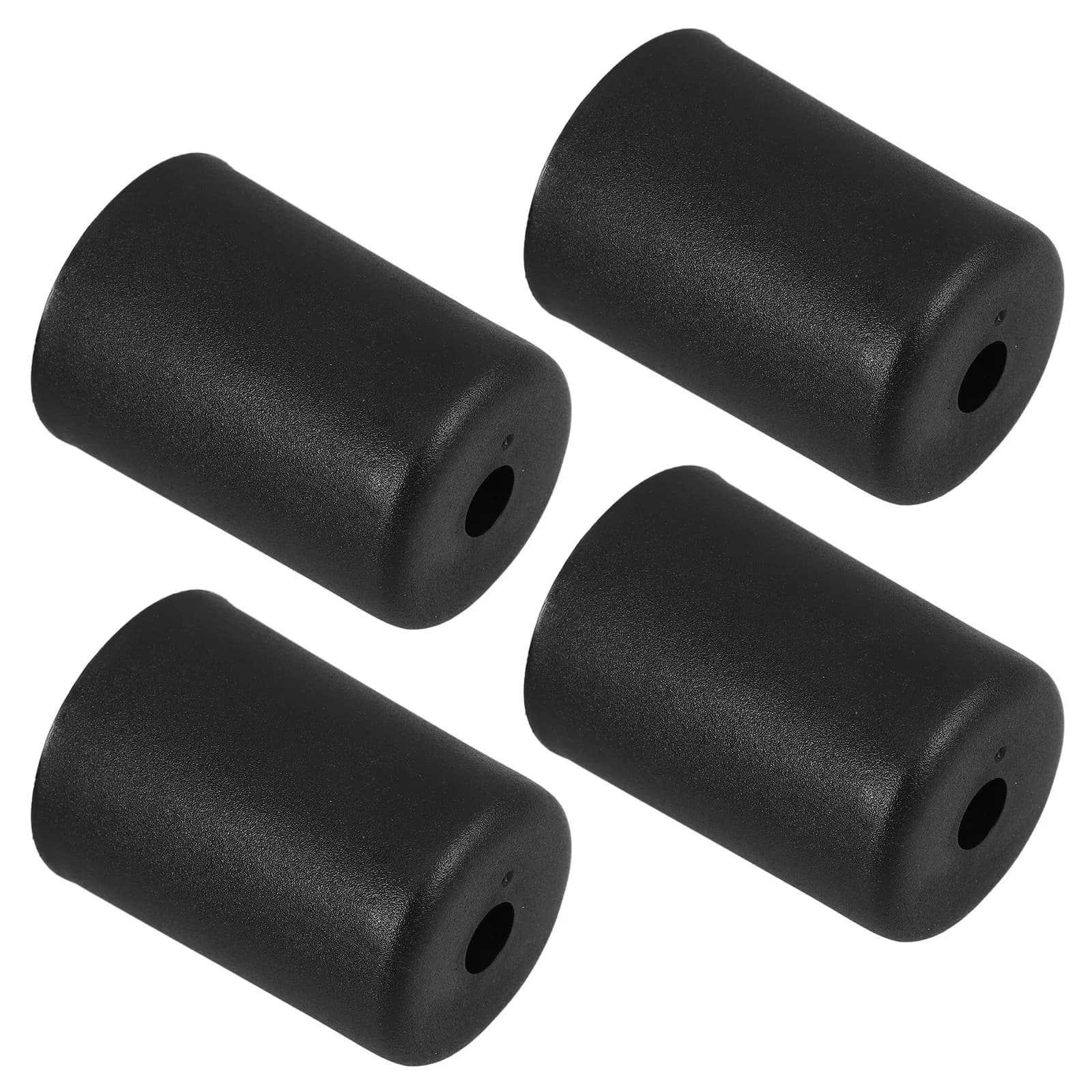 4 Pezzi Gambe per Divano in Plastica Nere, Gambe Affusolate di Ricambio per Mobili, Divani, Armadi, Scrivanie, Sedie, Tavoli, Supporti per Mobili Resistenti