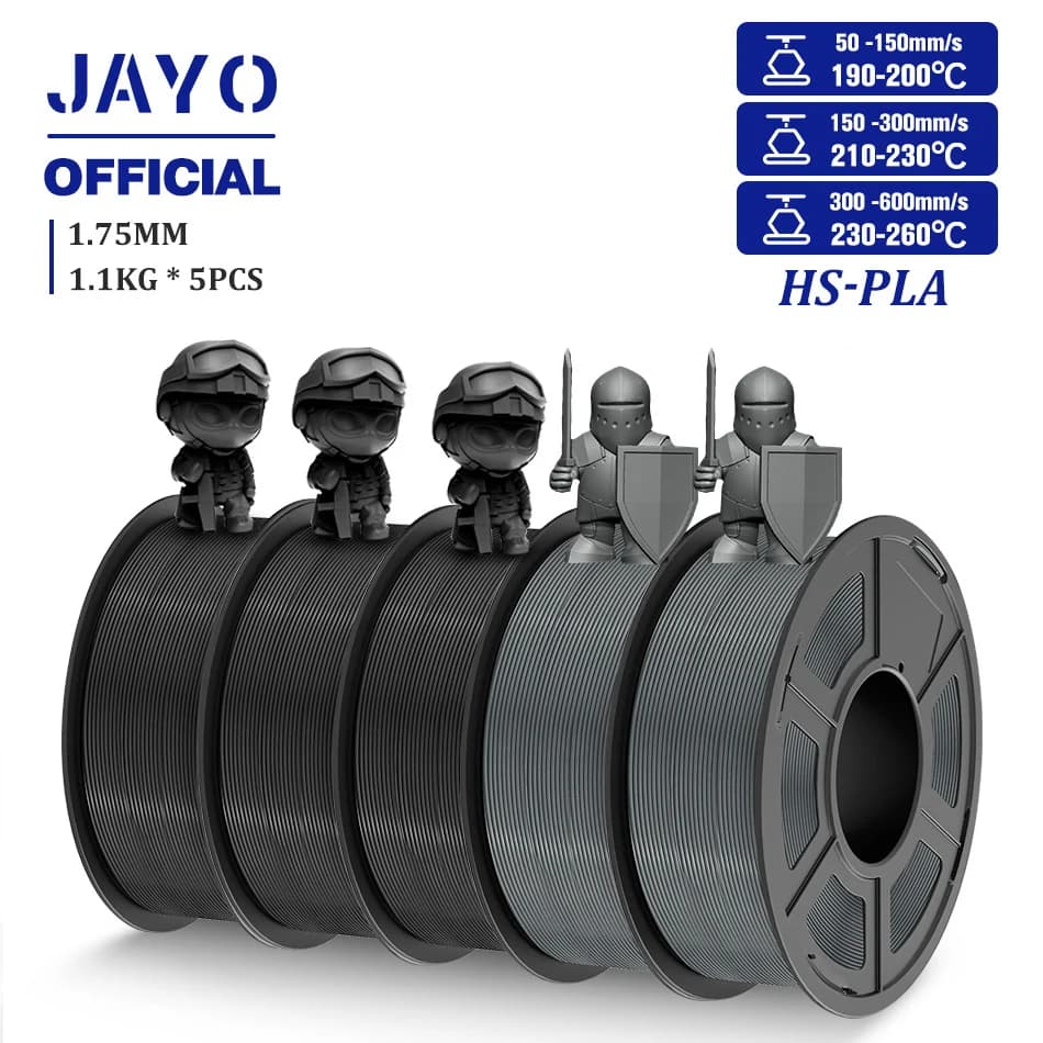 High Speed PLA Filament JAYO PLA 3D Filament from 5.5 kg per 3D Printer FDM 3D Printing Materials PLA ordinary wound 100% without bubbles