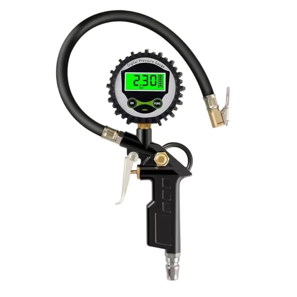 220PSI Gonfiatore della pressione dell'aria dei pneumatici 0-16Bar Display digitale LCD Adattatore di gonfiaggio dei pneumatici digitale Display del misuratore multifunzionale